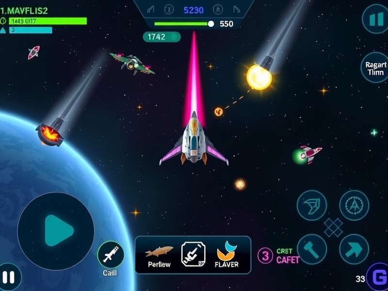 Interstellar Shooter Ace ship customization interface